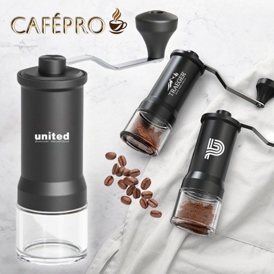CafePro Manual Coffee Grinder and Adjustable Ceramic Burr